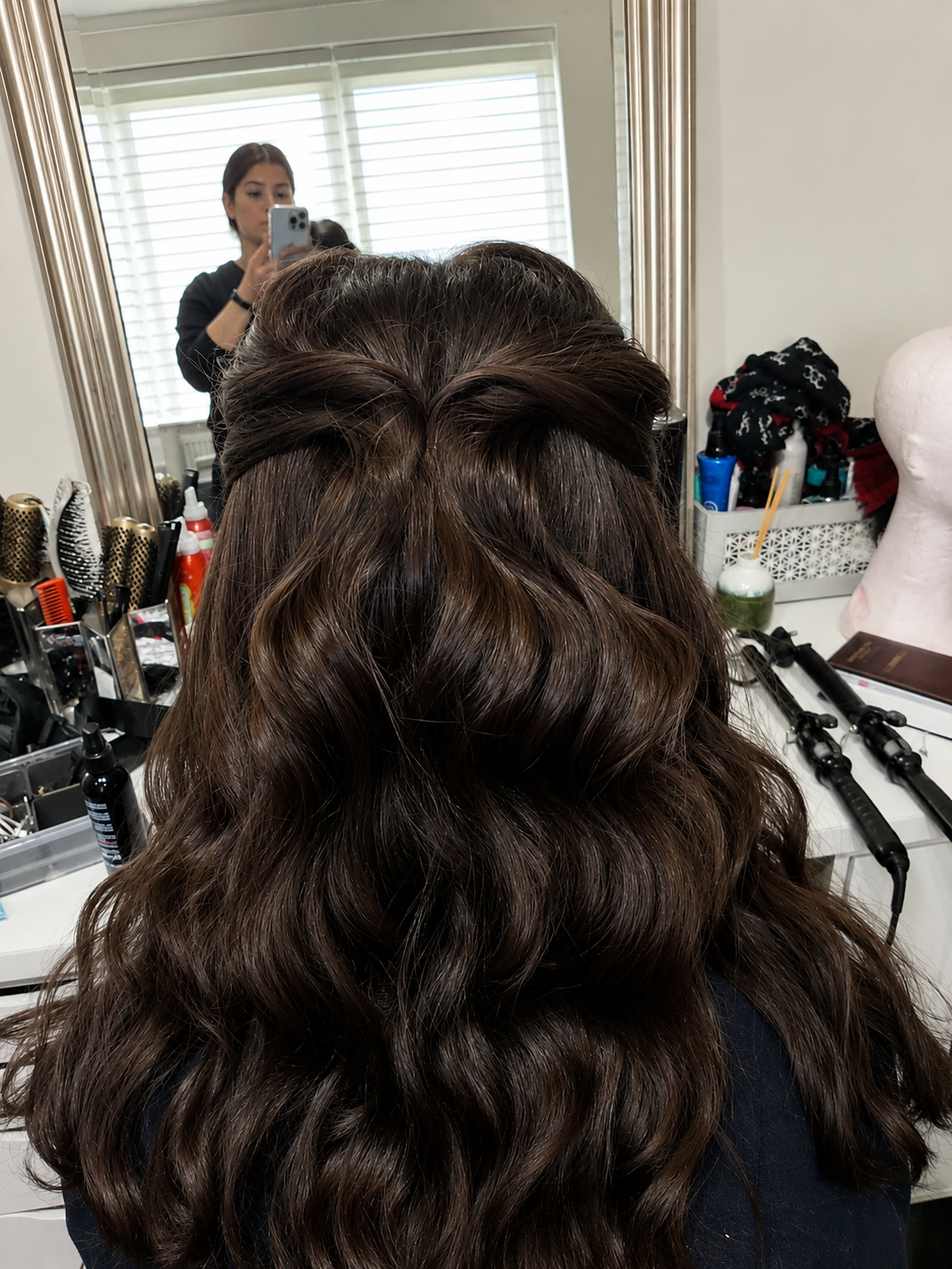 Hair styled by Sara