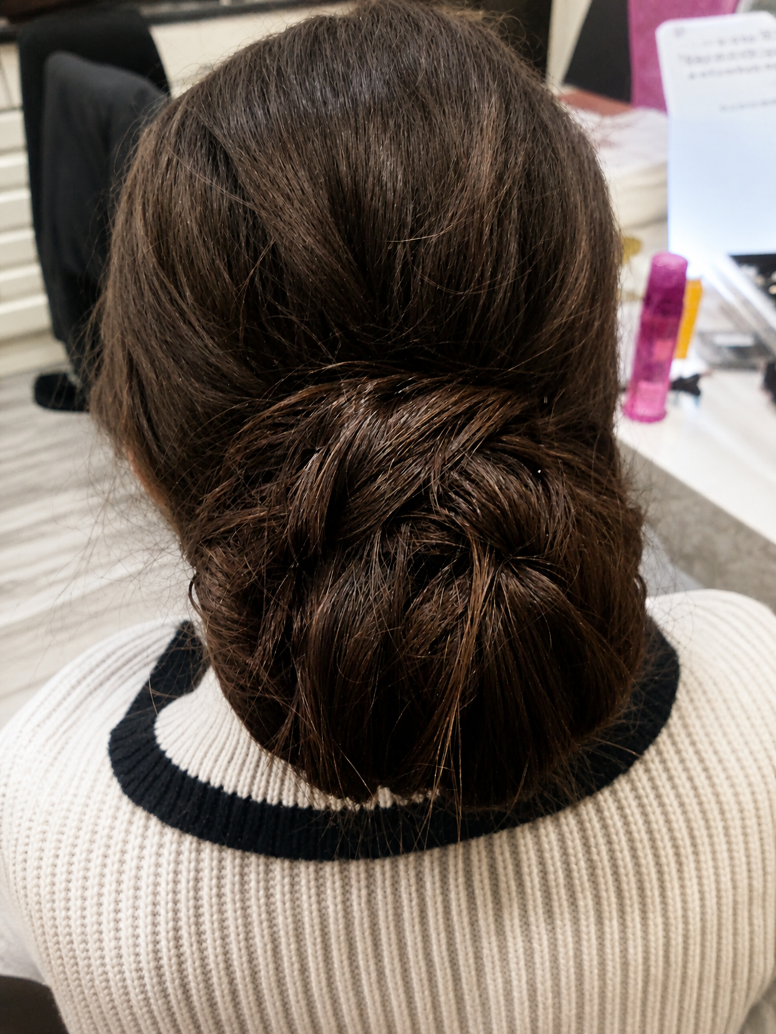 Hair styled by Sara