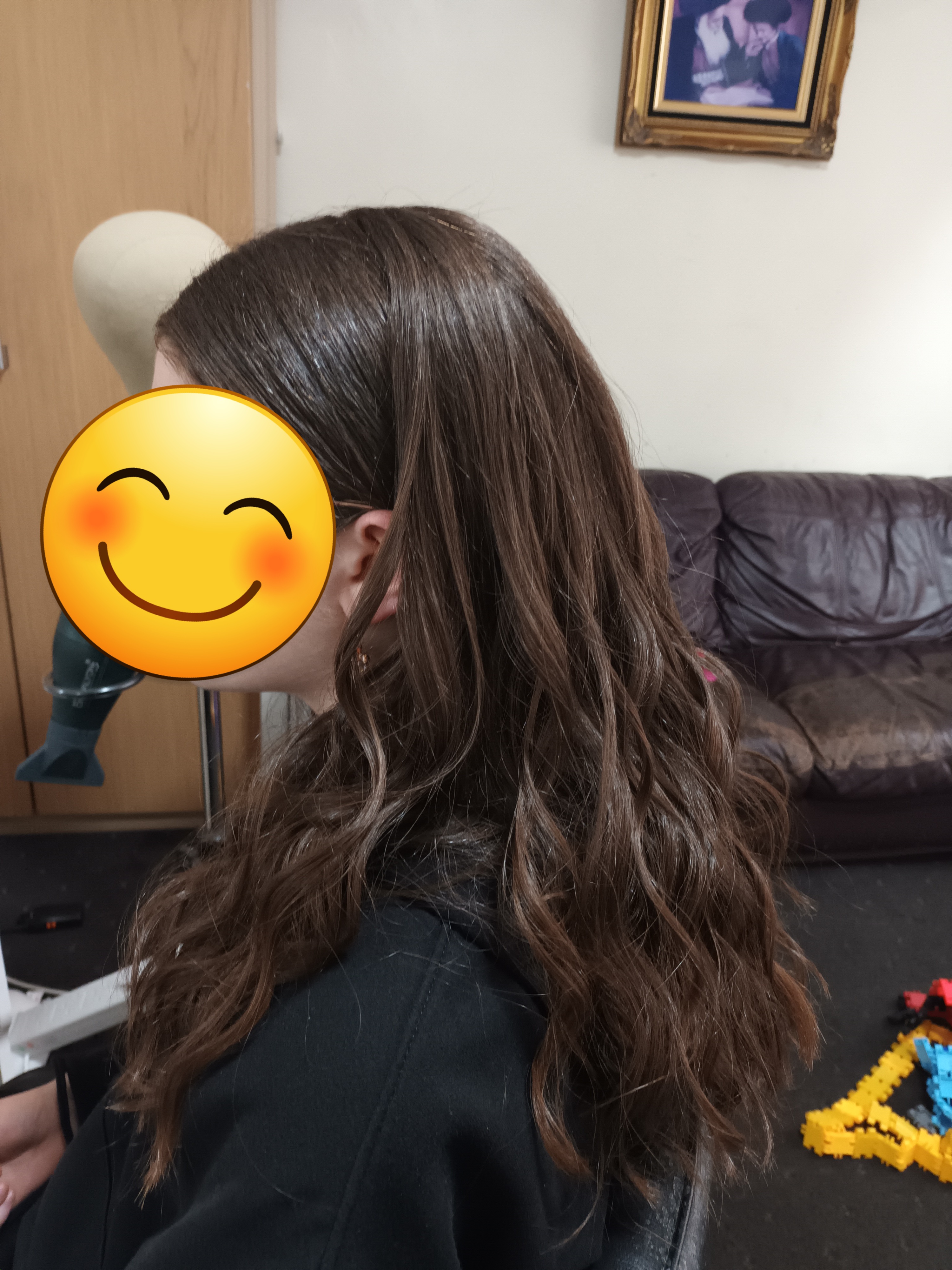 Hair styled by Sara