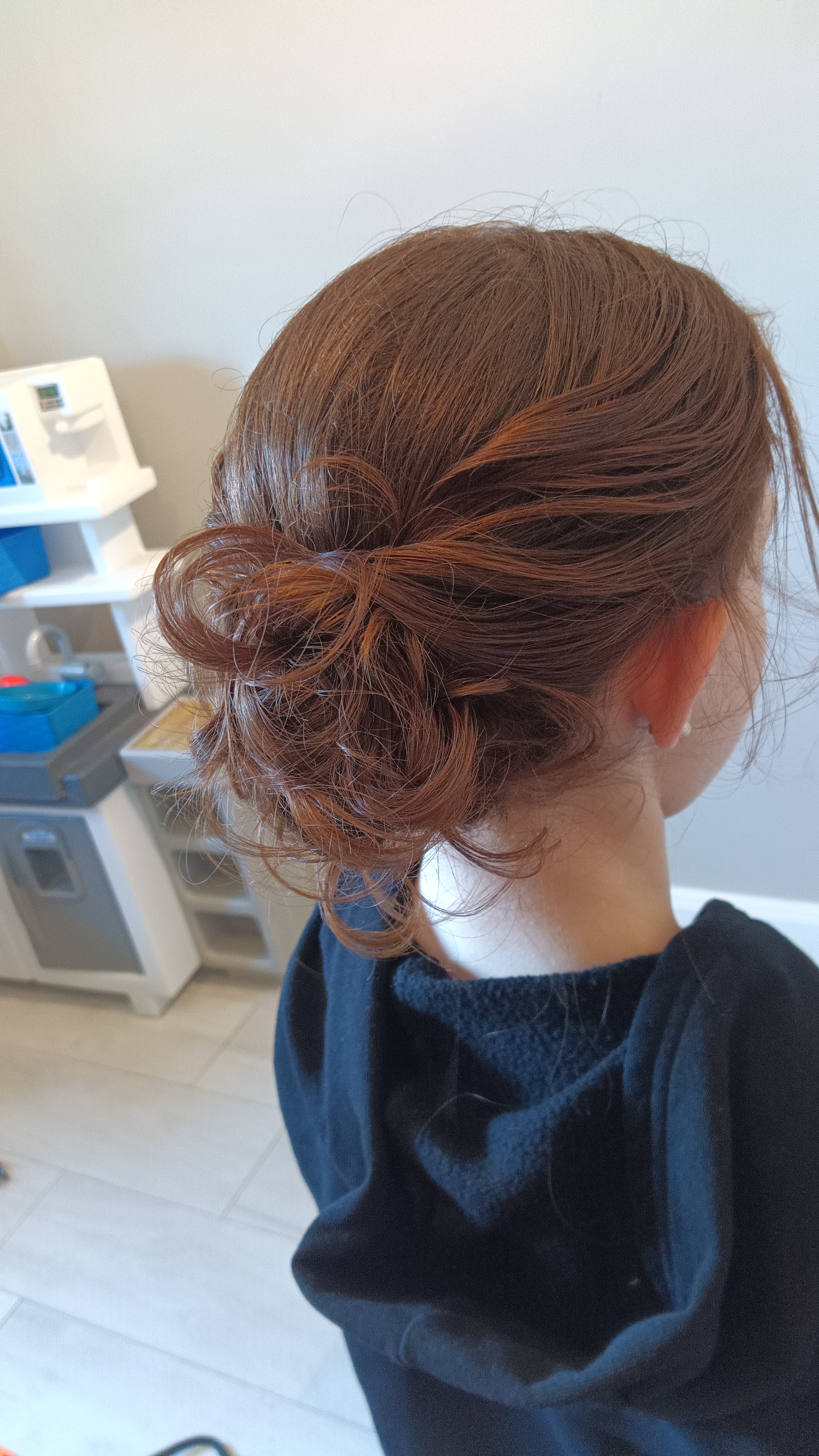 Hair styled by Sara