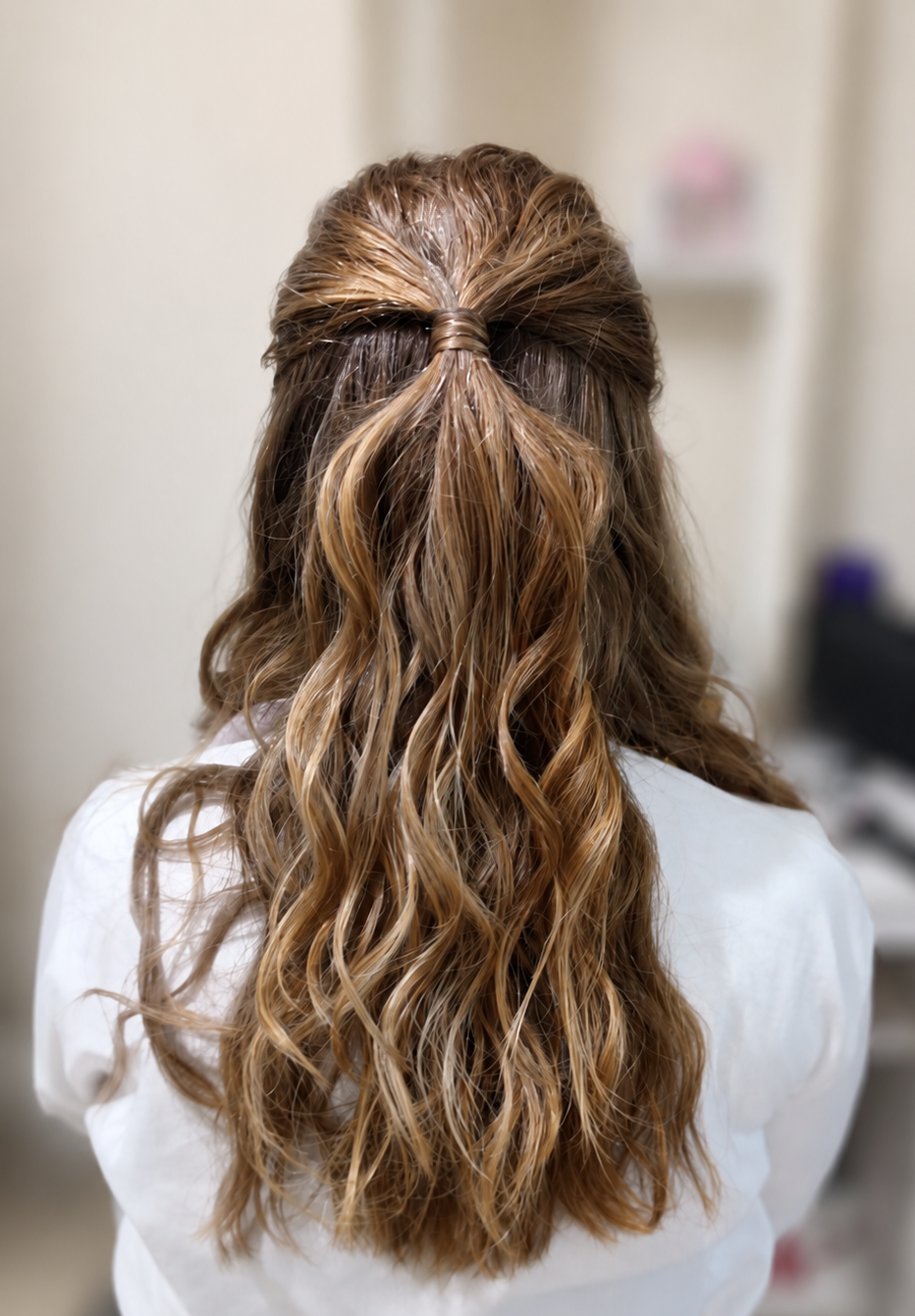 Hair styled by Sara