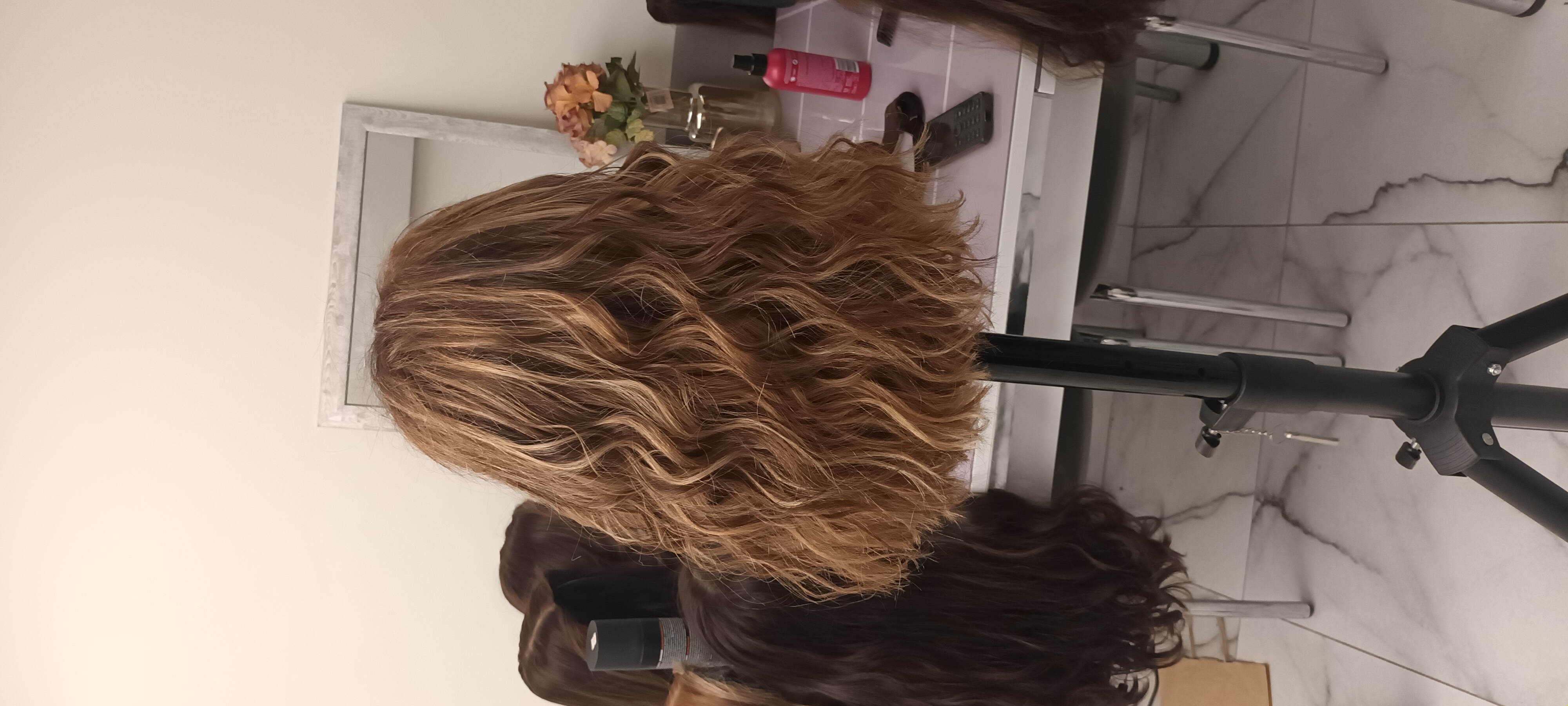 Hair styled by Sara