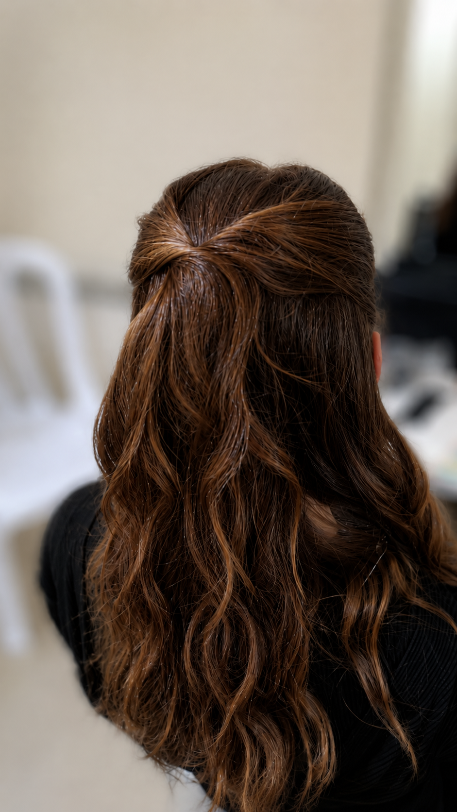 Hair styled by Sara